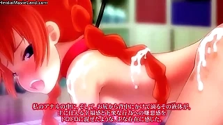 Hot horny redhead anime cosset gets her